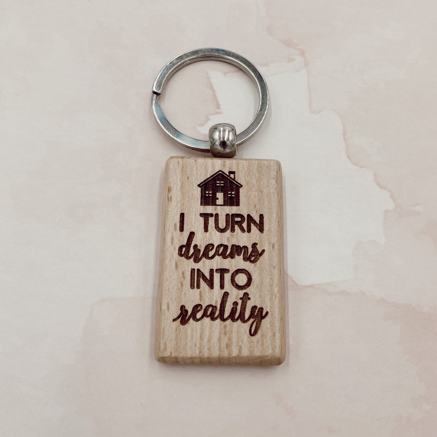 Light Wood Keychain