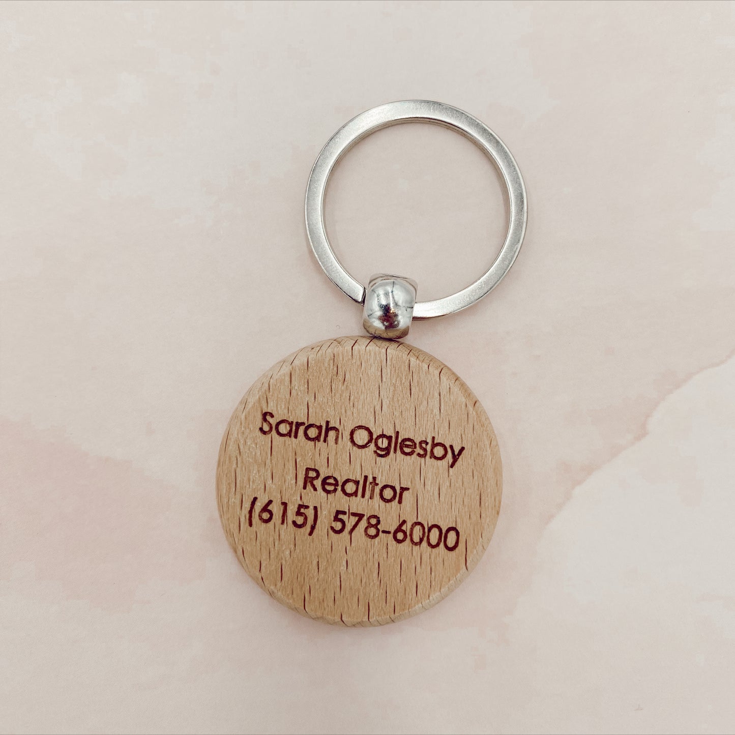 Light Wood Keychain