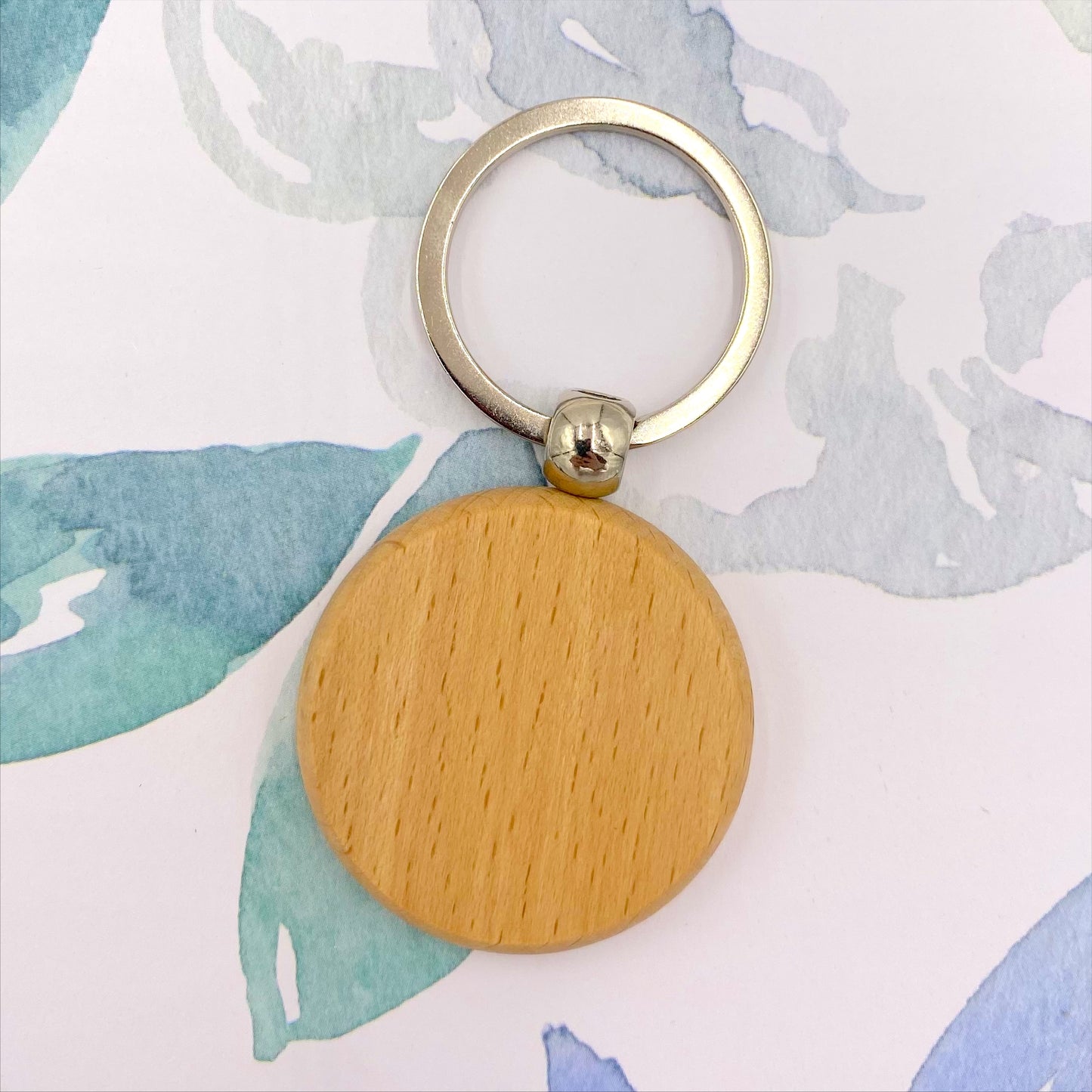 Light Wood Keychain