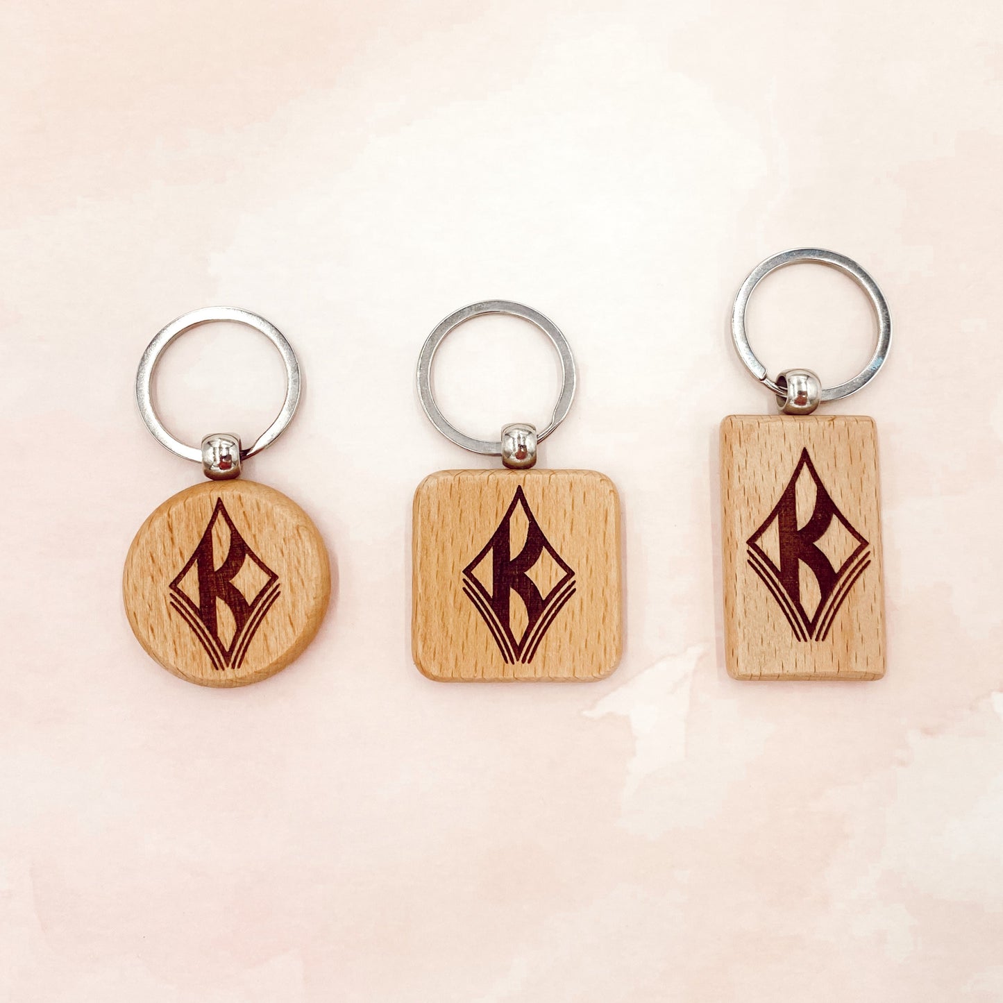 Light Wood Keychain