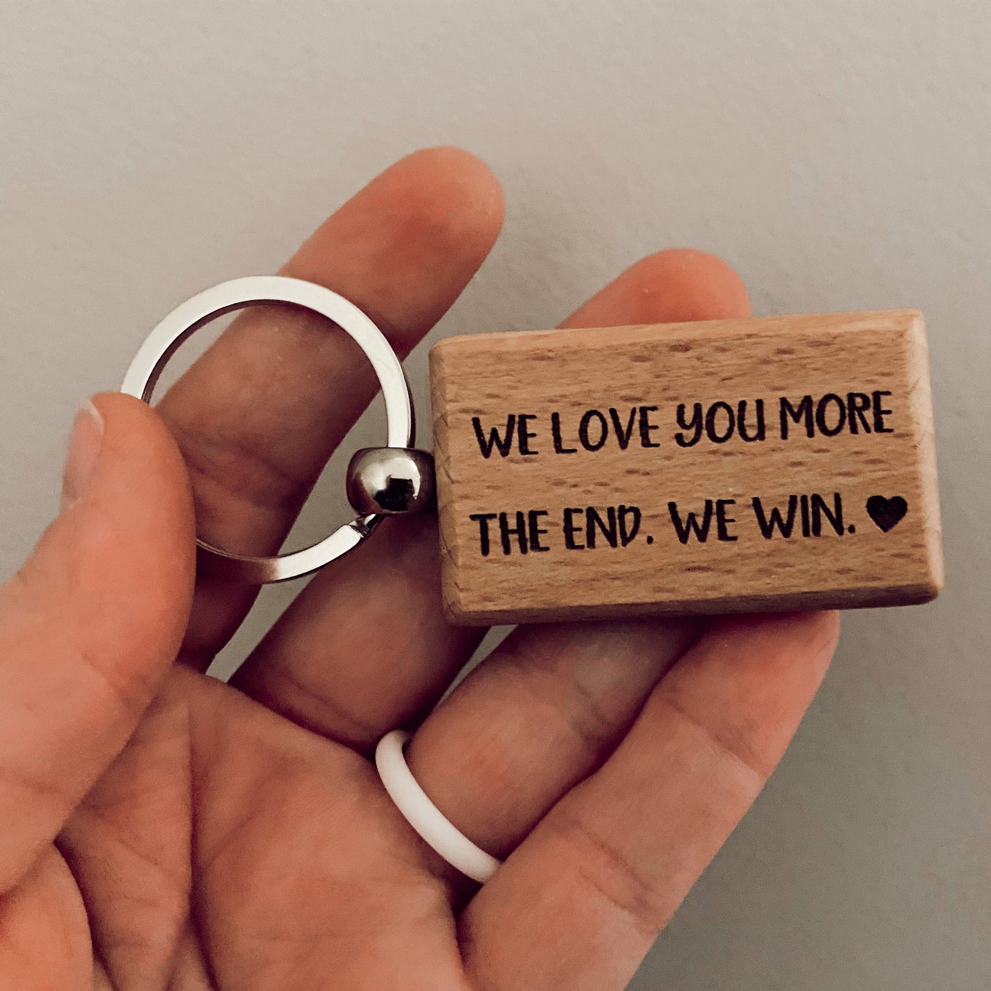 Light Wood Keychain