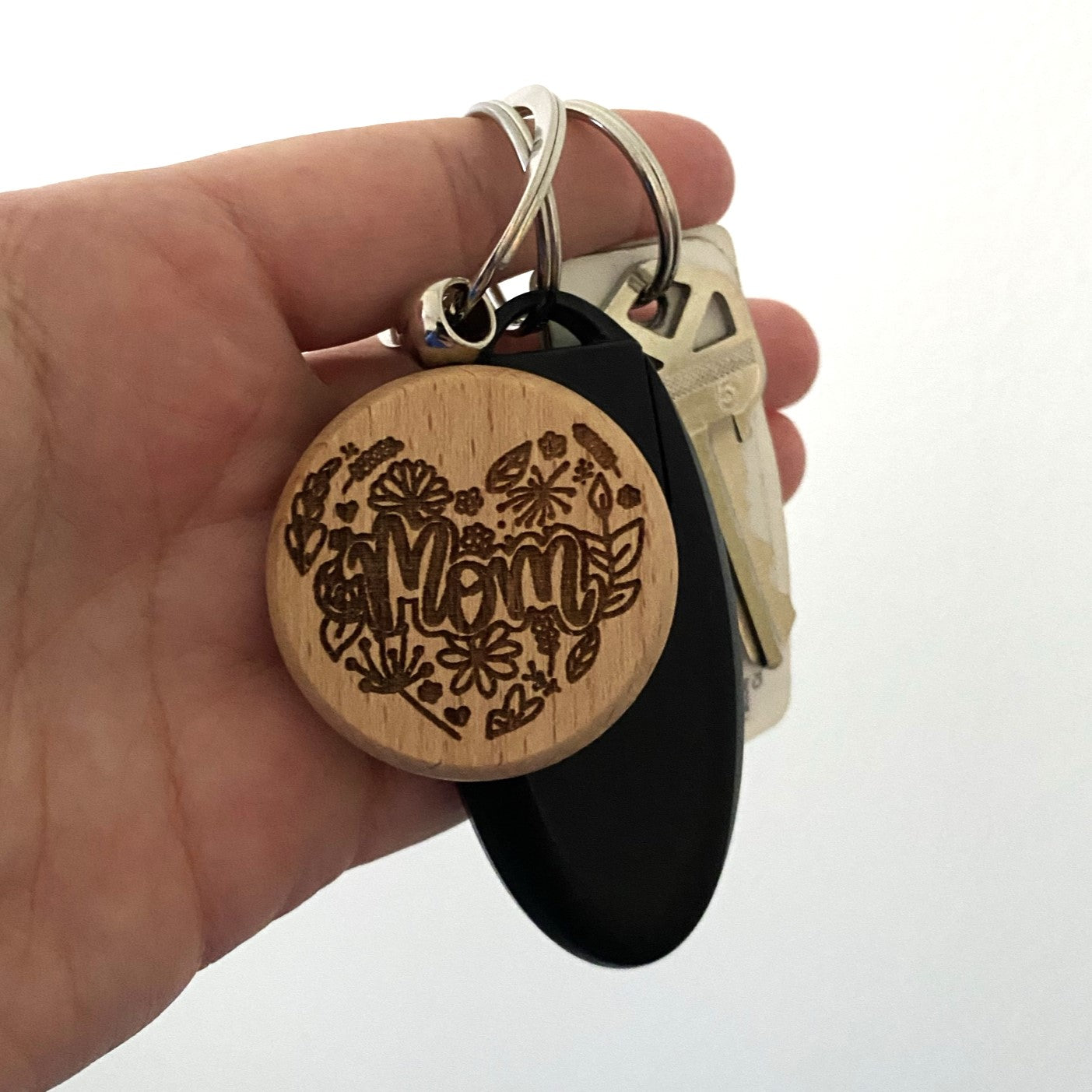 Light Wood Keychain