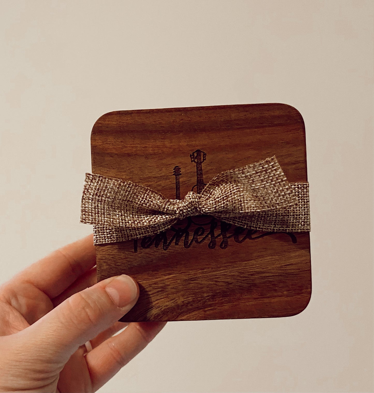 Square Wood Coasters (Set of 4)