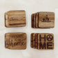 Square Wood Coasters (Set of 4)