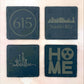 Square Slate Coasters (Set of 4)